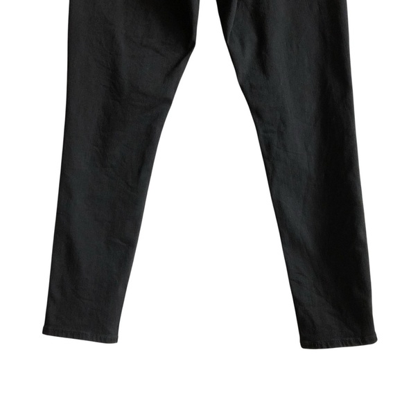 Levi’s 720 High Rise Super Skinny Jeans Size 31 Dark Black Ankle Length Denim - Picture 4 of 15